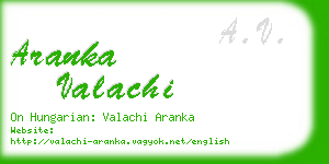 aranka valachi business card
